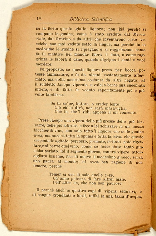 Osservazioni intorno alle vipere di Francesco Redi colla vita dell'autore scritta da Salvino Salvini.