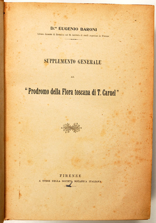 Supplemento generale al " Prodromo della flora toscana di T. Caruel".