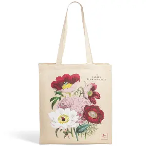 Cotton shopper with peony from Jane Webb Loudon